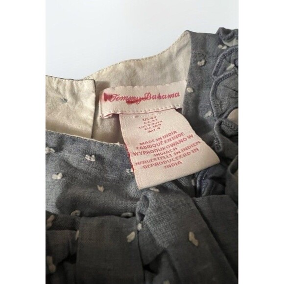 Blue Polka Dot Girls Dress Lace Trim Bow Ruffle Sleeves Classic VTG Inspired 4T - Picture 8 of 8